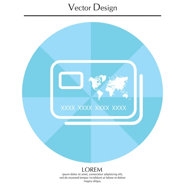 Icono de tarjeta de crédito — Archivo Imágenes Vectoriales
