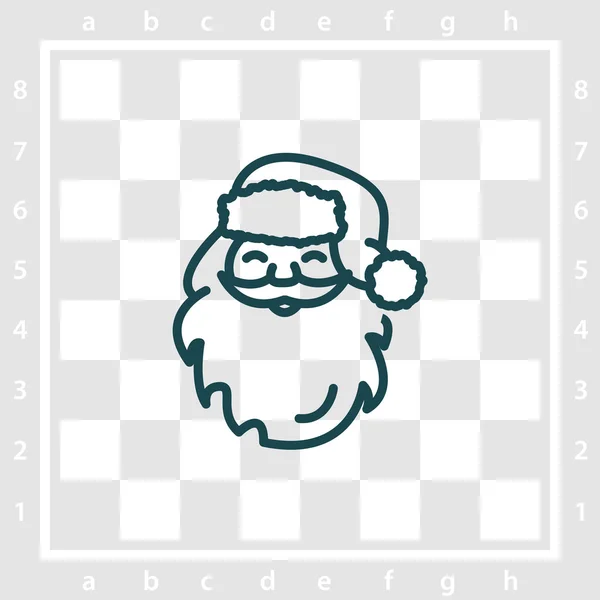 Icône du Père Noël — Image vectorielle