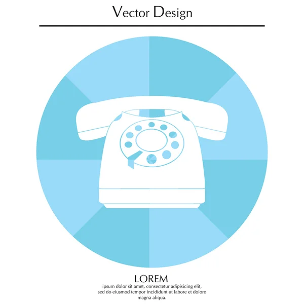 Diseño del icono del teléfono — Vector de stock