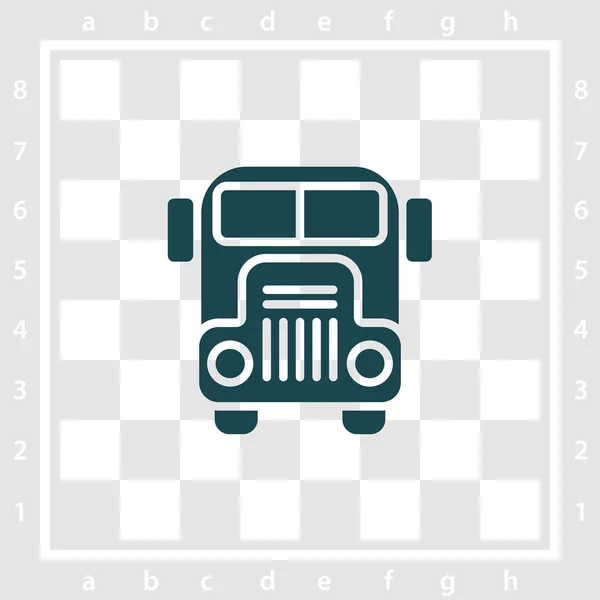 Icono del autobús escolar — Archivo Imágenes Vectoriales