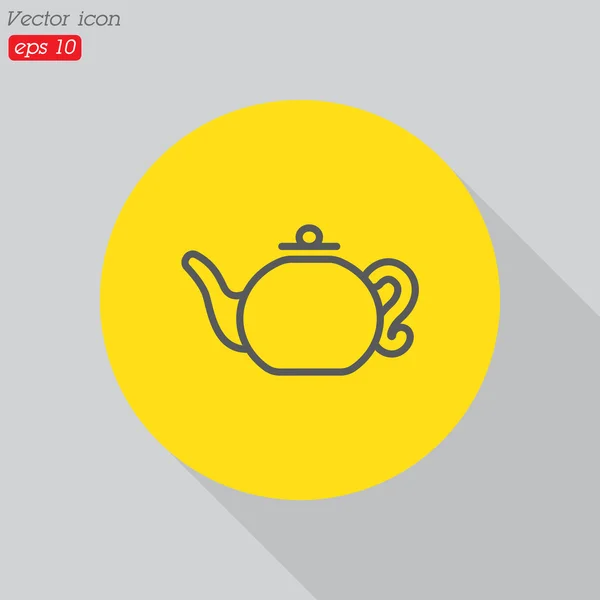 Простая иконка чайник — стоковый вектор