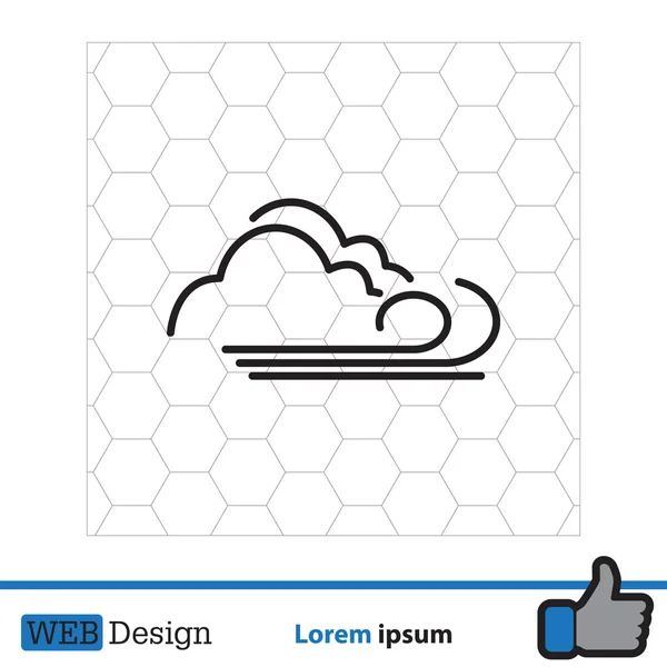 Icône météo simple — Image vectorielle