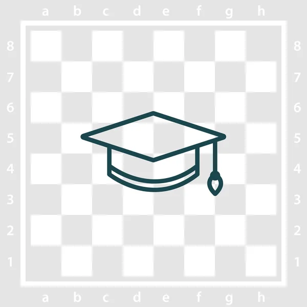 Ikona čáry studenta — Stockový vektor