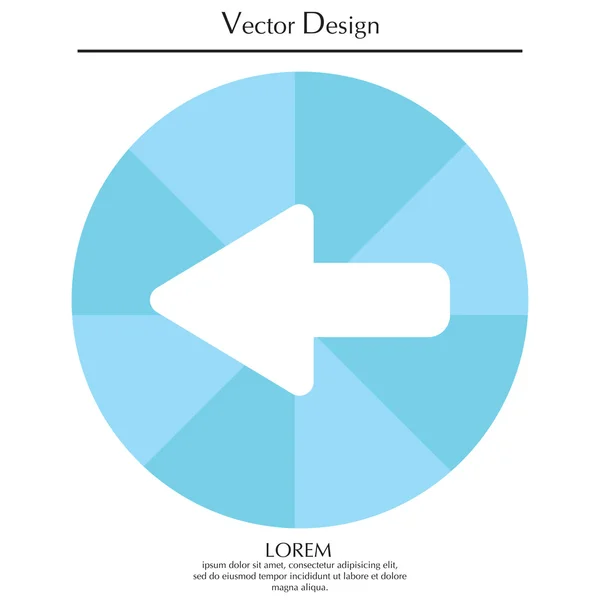 Diseño del icono de flecha — Archivo Imágenes Vectoriales