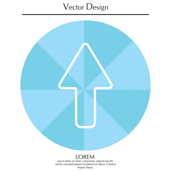 Design do ícone de seta — Vetor de Stock