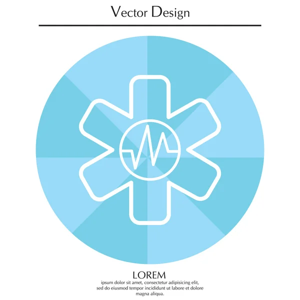 Ícone de ambulância médica — Vetor de Stock