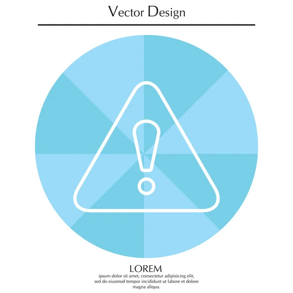 Ausrufezeichen Gefahrenzeichen — Stockvektor