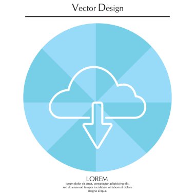 bulut depolama simgesi