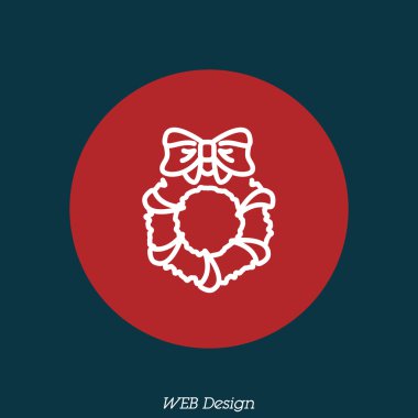 Noel çelenk simgesi