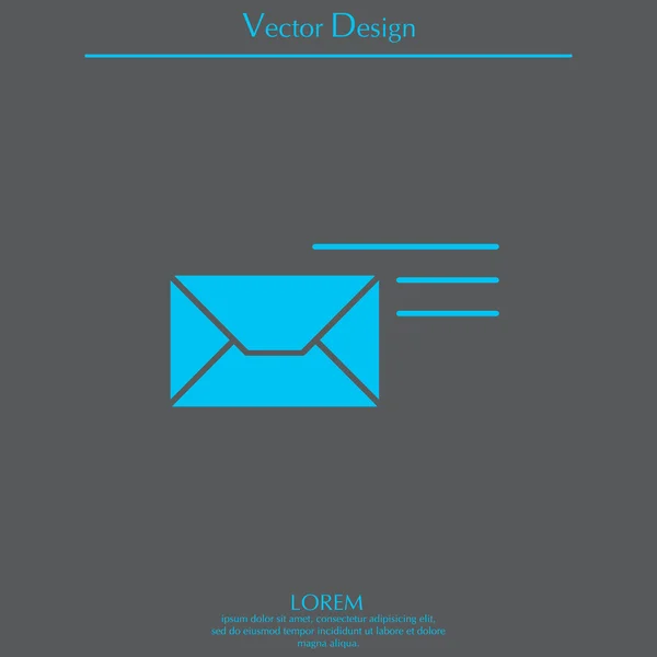 Mail icône simple — Image vectorielle