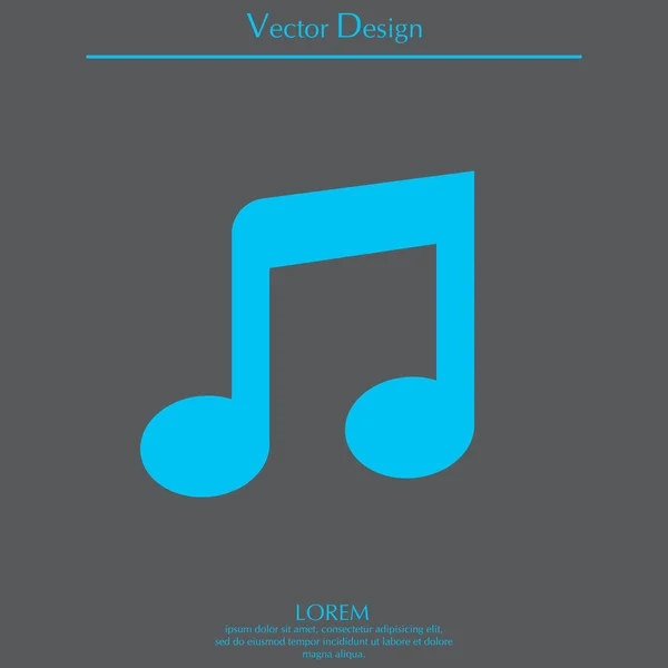 Sound music icon — Stock Vector