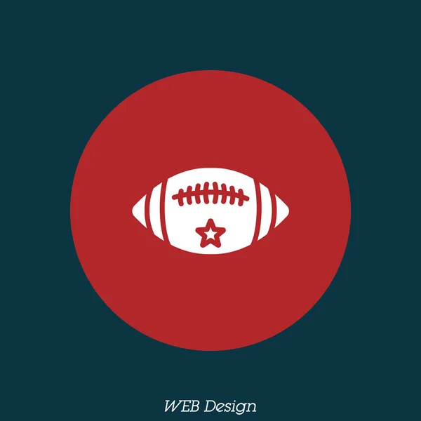 Икона американского футбола — стоковый вектор