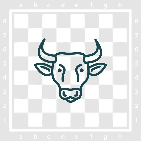 Vaca icono simple — Archivo Imágenes Vectoriales