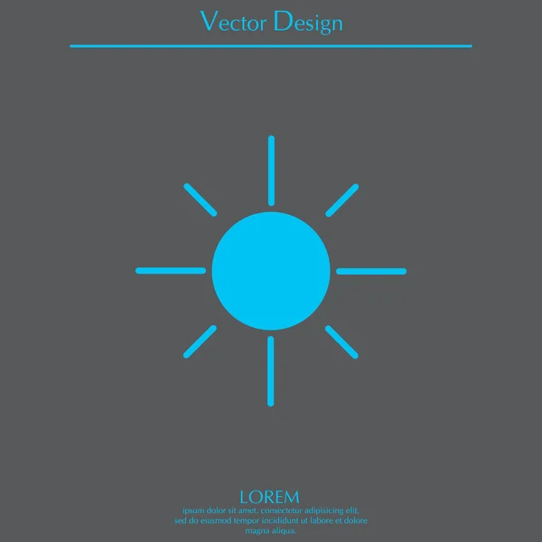 Design des Sonnensymbols — Stockvektor