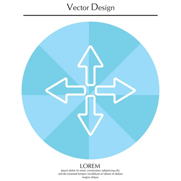 Diseño del icono de flechas — Archivo Imágenes Vectoriales