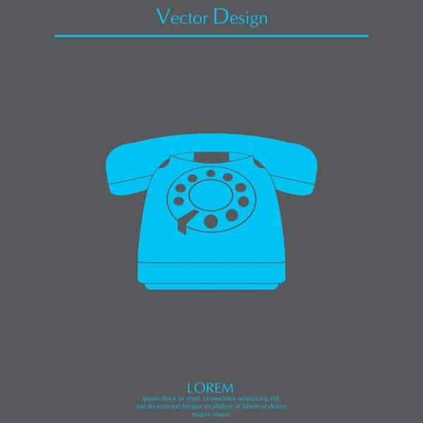 Diseño del icono del teléfono — Vector de stock