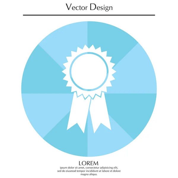 Auszeichnung einfaches Symbol — Stockvektor