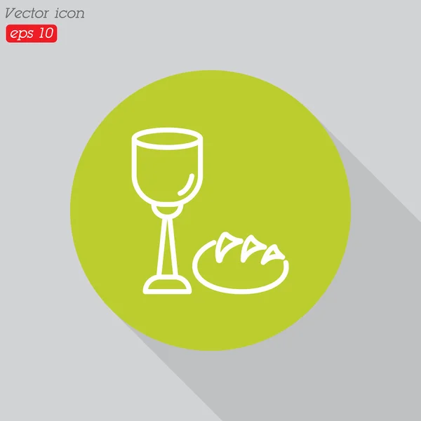 Bread and Wine icon — Stock Vector