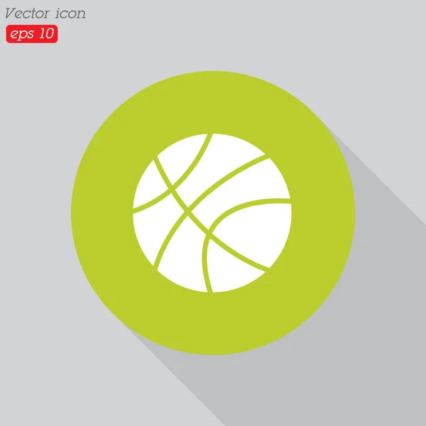 Icono de pelota de baloncesto — Vector de stock