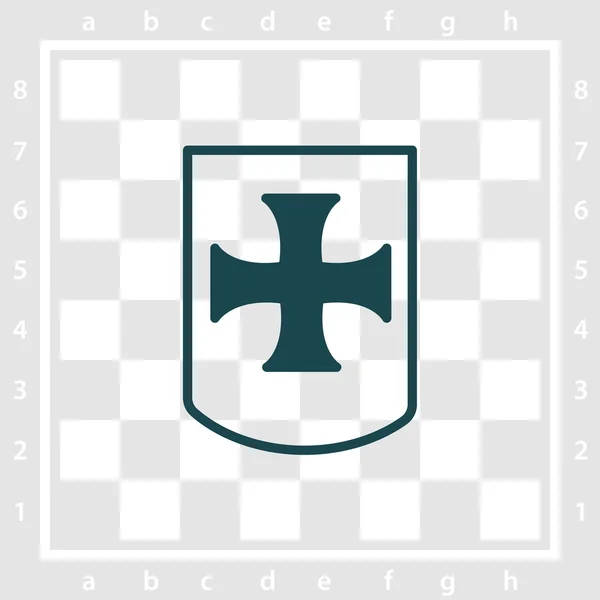 Escudo icono simple — Vector de stock