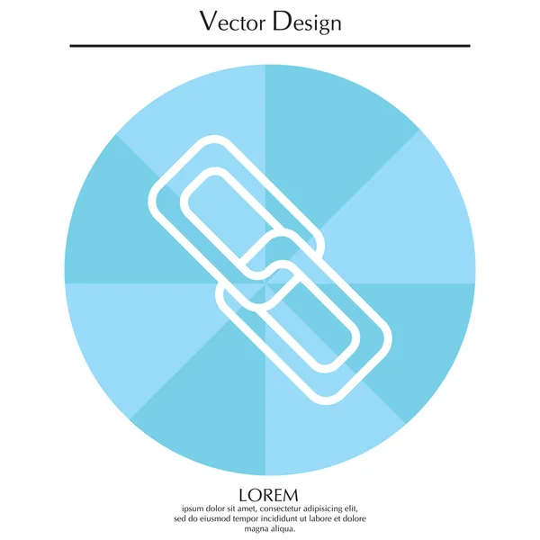 Web länkikon — Stock vektor