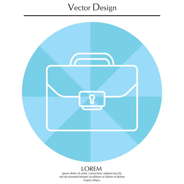 Simple Briefcase icon — Stock Vector