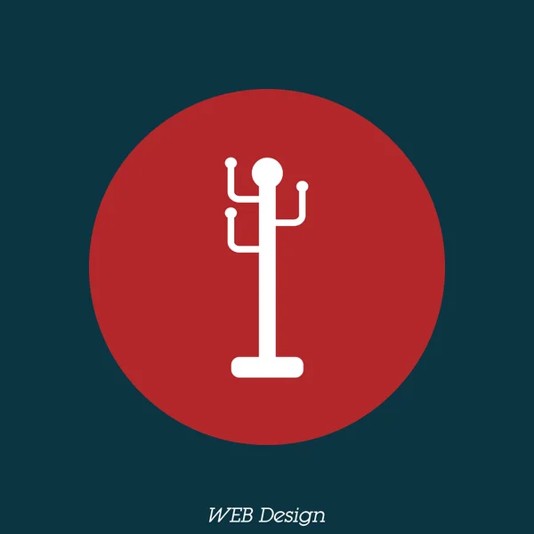 Support, icône du cintre — Image vectorielle