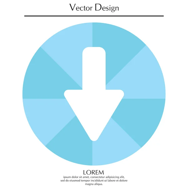 Design do ícone de seta — Vetor de Stock