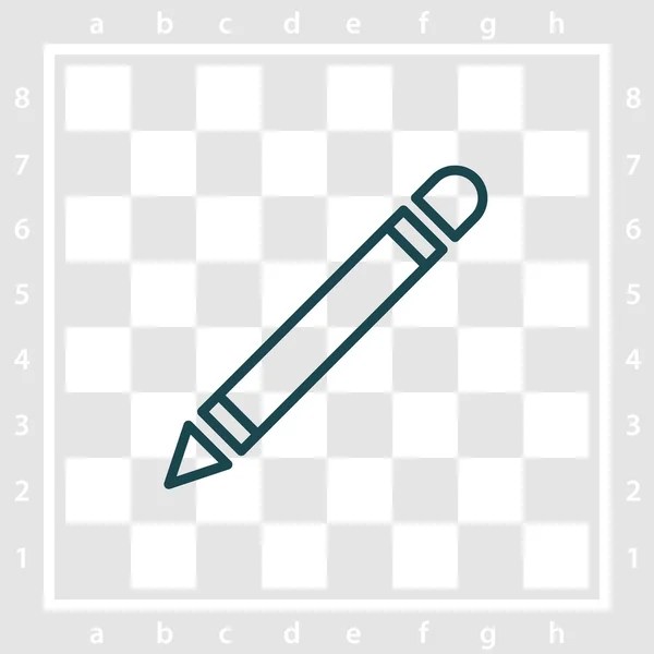 Eenvoudige potloodpictogram — Stockvector