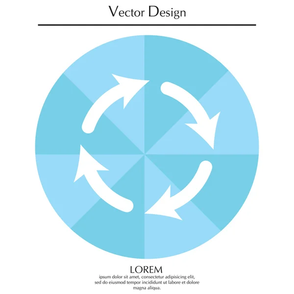 Ícone simples atualização — Vetor de Stock