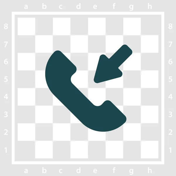 Bel platte pictogram — Stockvector