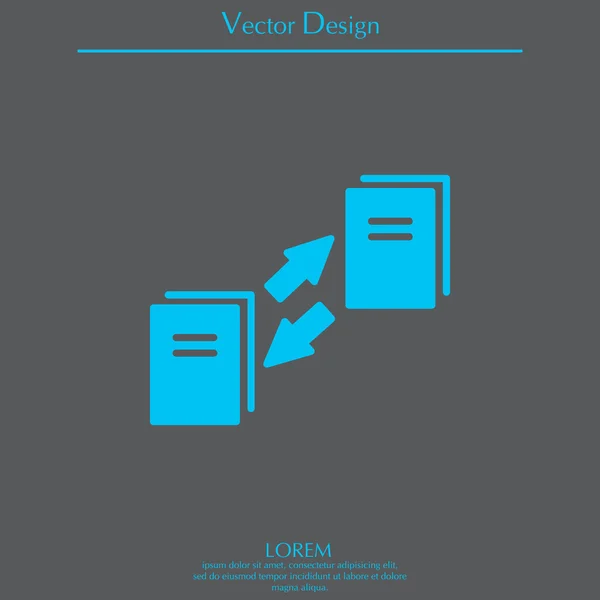 Ícone de transferência de dados — Vetor de Stock