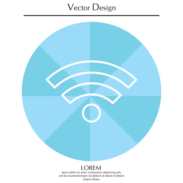 Icône ligne Wi-Fi — Image vectorielle