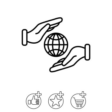 Ellerin simgesinde Küre