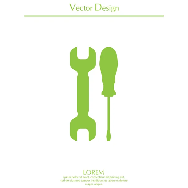 Icono de herramientas simples — Vector de stock