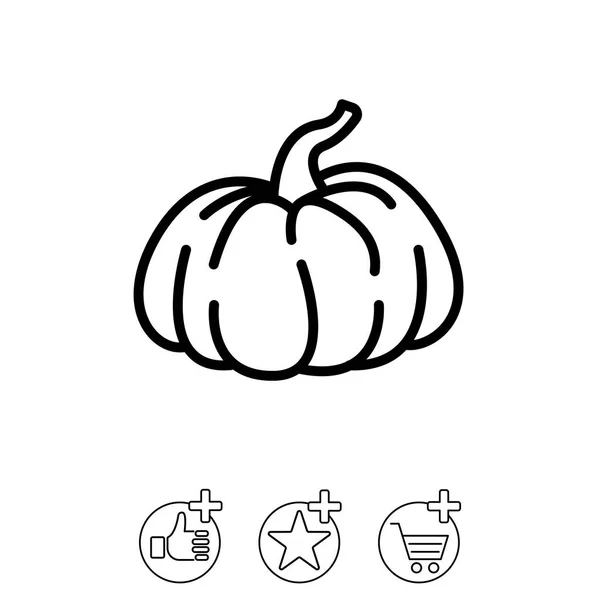 Diseño de icono de calabaza — Vector de stock