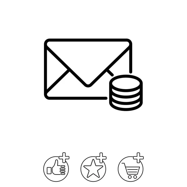 Ontwerp van envelop pictogram — Stockvector