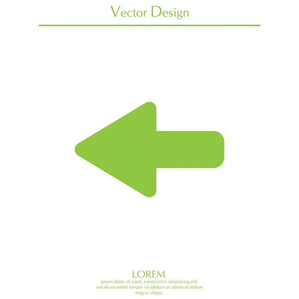 Design dell'icona Freccia — Vettoriale Stock