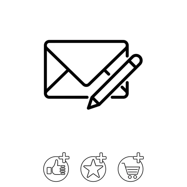 Design do ícone Mensagem —  Vetores de Stock
