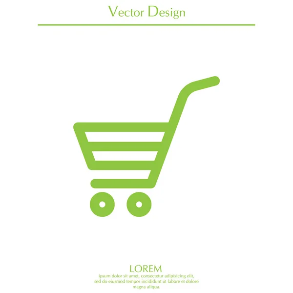 Icono del carrito de compras — Vector de stock