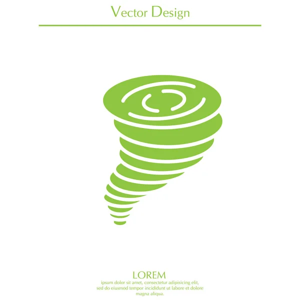 Tornado icono simple — Vector de stock