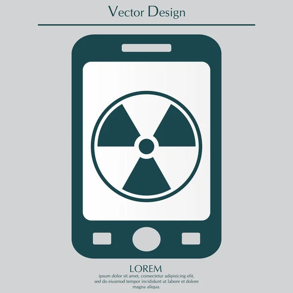 Иконка плоского излучения — стоковый вектор