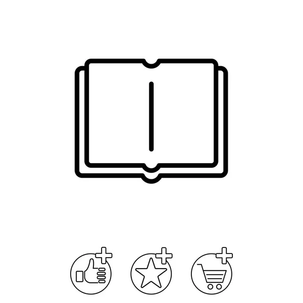 Conception de l'icône du livre — Image vectorielle