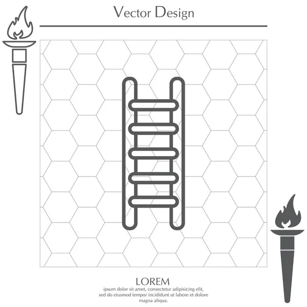 Leiterlinien-Symbol — Stockvektor