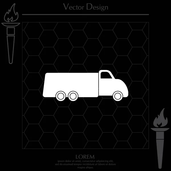 Web-Ikone für Lastwagen — Stockvektor