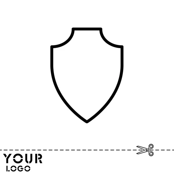 Design dell'icona Shield — Vettoriale Stock