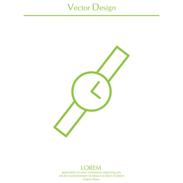 Montre-bracelet icône simple — Image vectorielle