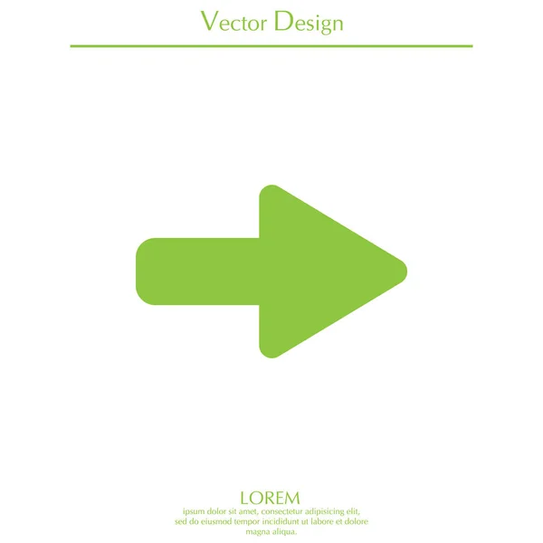 Diseño del icono de flecha — Vector de stock