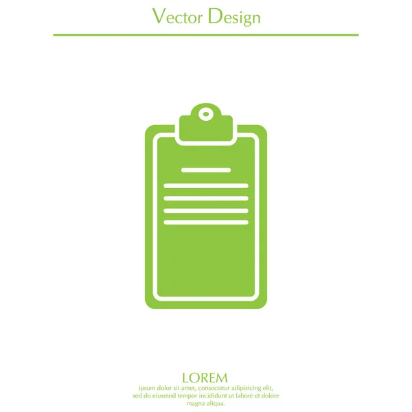 Lista de verificación icono de línea — Vector de stock