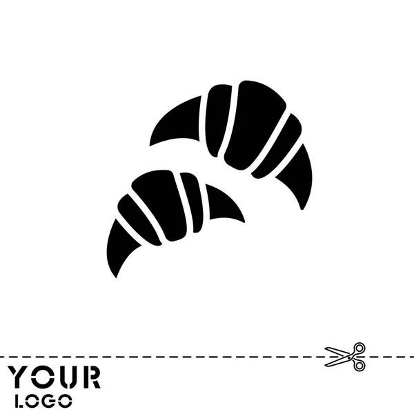 Design de l'icône Croissants — Image vectorielle